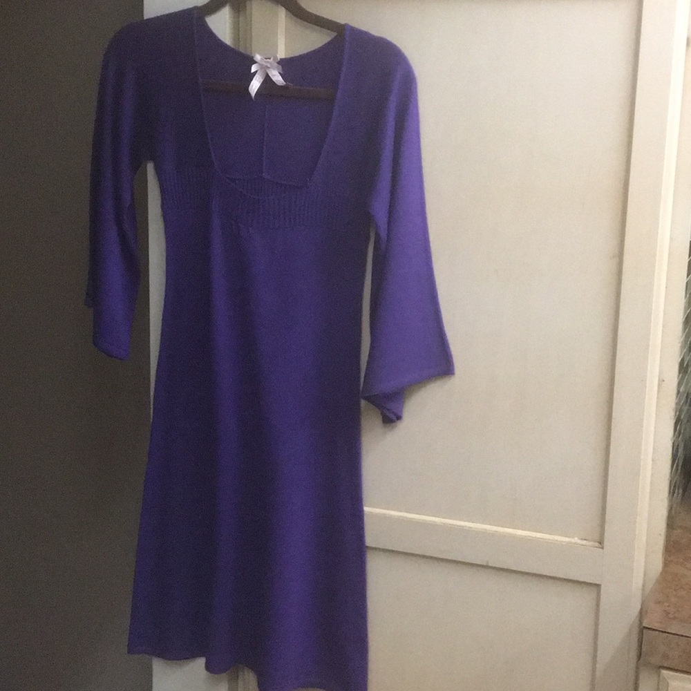 Purple Sweater Dress
